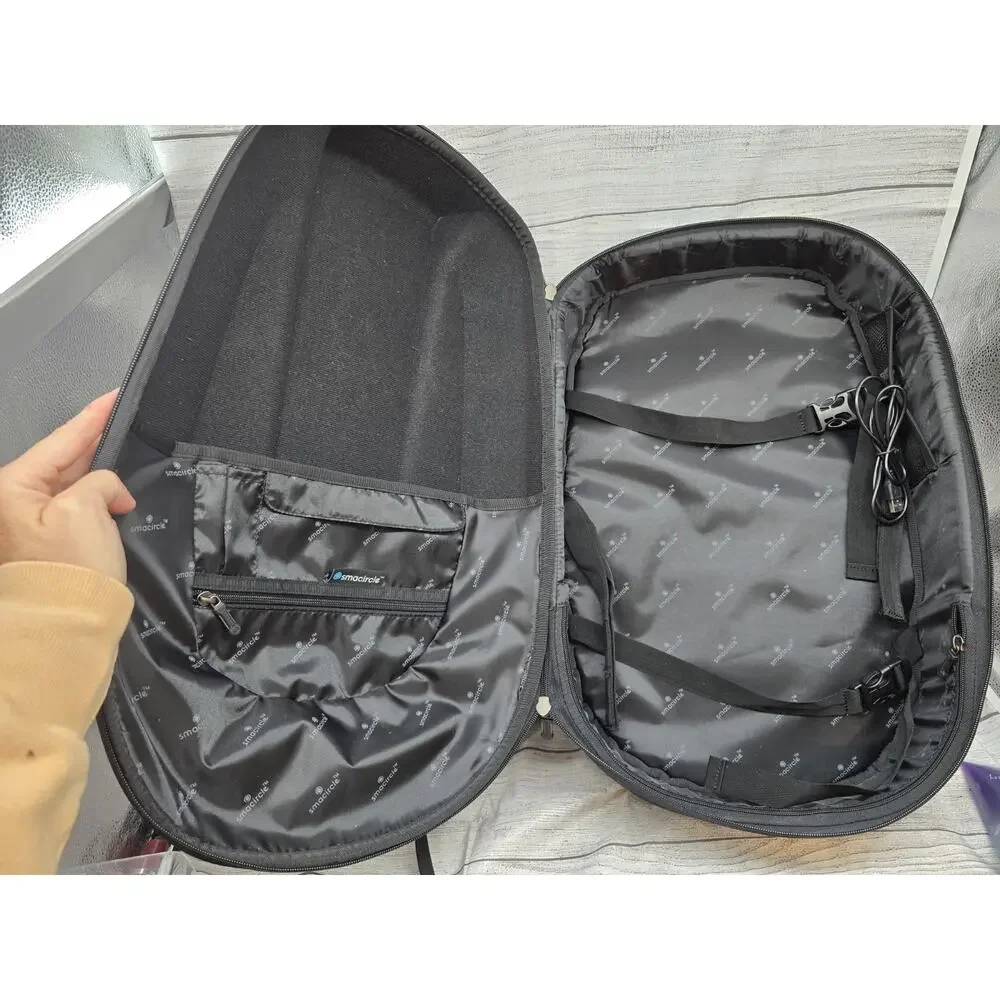 Smacircle backpack Gray. NWT. Holds S1 Foldable Bike (Not Included) #12015